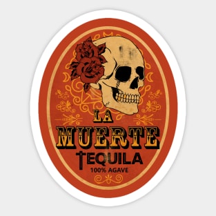 La Muerte Tequila Vintage Sticker